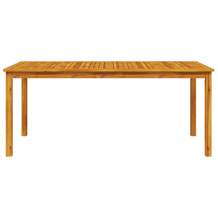Set de masă de dining 9 pcs Natural 180 x 90 x 75 cm - WALTI WALTI