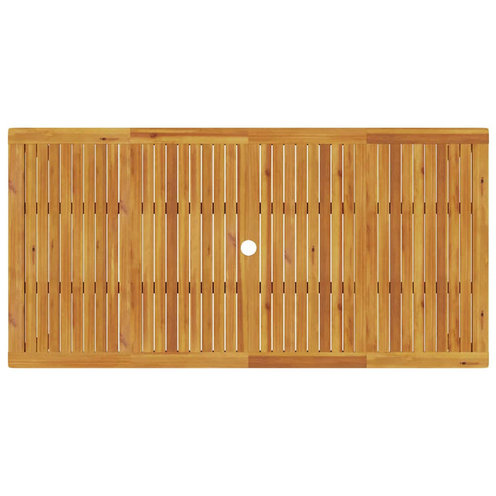 Set de masă de dining 9 pcs Natural 180 x 90 x 75 cm - WALTI WALTI