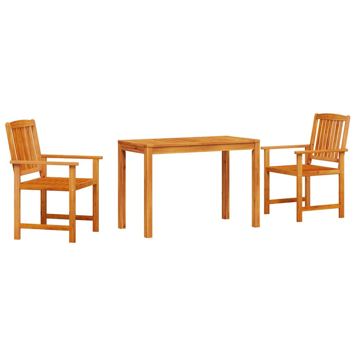 Set de masă pentru grădină 3 pcs Maro Lemn masiv de acacia - WALTI WALTI