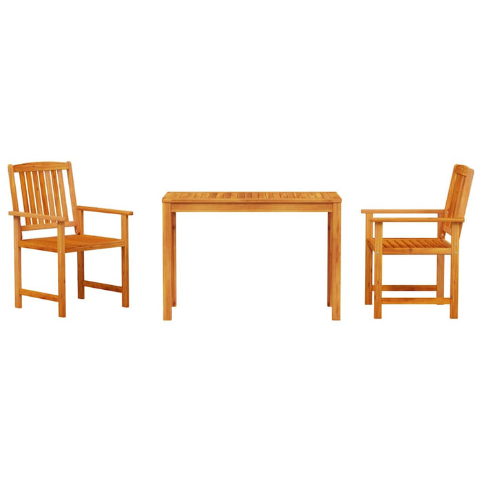 Set de masă pentru grădină 3 pcs Maro Lemn masiv de acacia - WALTI WALTI