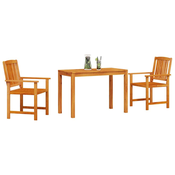 Set de masă pentru grădină 3 pcs Maro Lemn masiv de acacia - WALTI WALTI