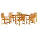 Set de dining pentru grădină 5 pcs Maro mare - WALTI WALTI