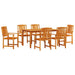 Set de Dining 7 pcs Maro Mare Lemn Solid de Acacia - WALTI WALTI