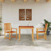 Set luat masa în aer liber 3 pcs Lemn natural 90 x 90 x 74 cm - WALTI WALTI