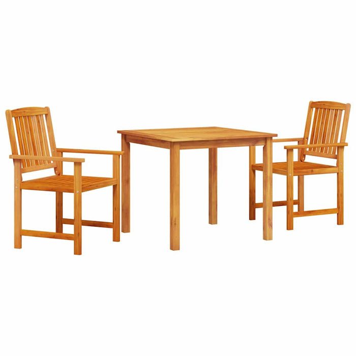 Set luat masa în aer liber 3 pcs Lemn natural 90 x 90 x 74 cm - WALTI WALTI