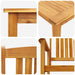 Set de masă pentru grădină 9 pcs Maro Lemn Solid de Acacia - WALTI WALTI