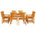 Set de masă pentru grădină 9 pcs Maro Lemn Solid de Acacia - WALTI WALTI