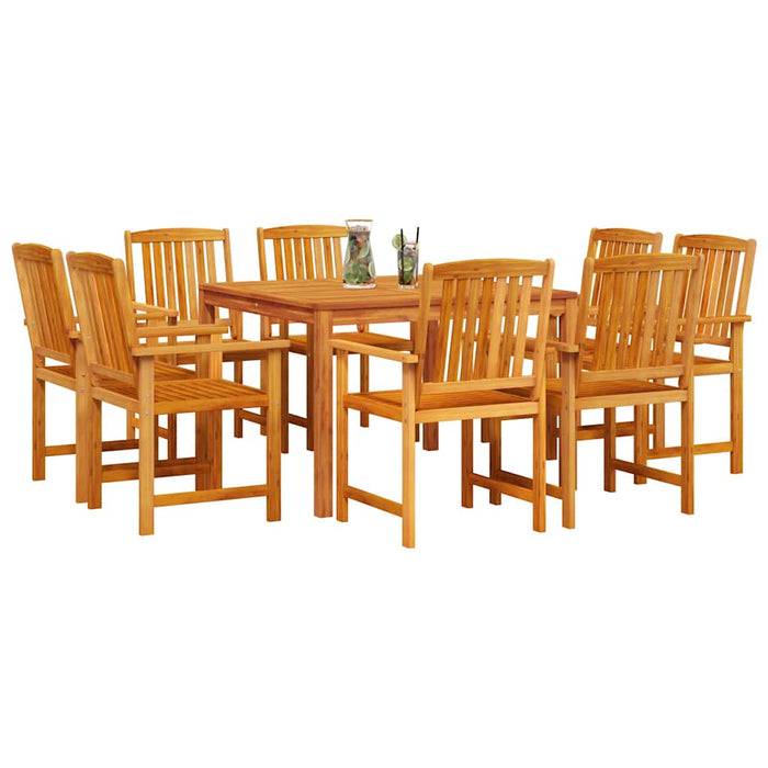 Set de masă pentru grădină 9 pcs Maro Lemn Solid de Acacia - WALTI WALTI