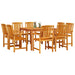 Set de masă pentru grădină 9 pcs Maro Lemn Solid de Acacia - WALTI WALTI