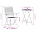 Set Bistro Pliabil 3 pcs Maro Lemn Solid de Acacia - WALTI WALTI
