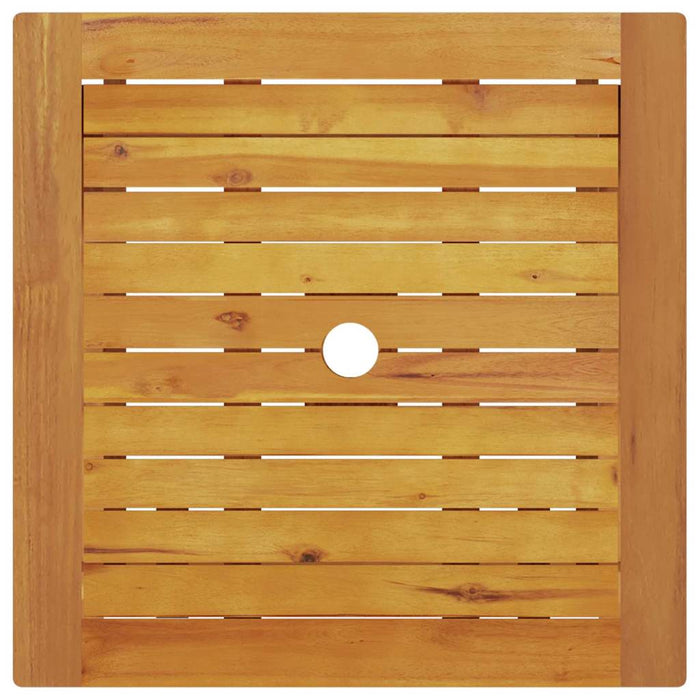 Set Mobilier Exterior Manual 3 pcs Lemn Natural 60 x 60 x 75 cm - WALTI WALTI