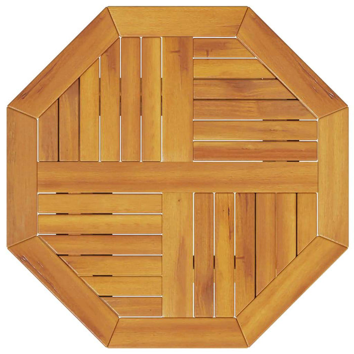 Set Bistro Pliabil Manual 3 pcs Acacia natural 60 x 60 x 75 cm - WALTI WALTI
