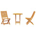 Set de mobilă de exterior 3 pcs Lemn Natural 70 x 70 x 75 cm - WALTI WALTI