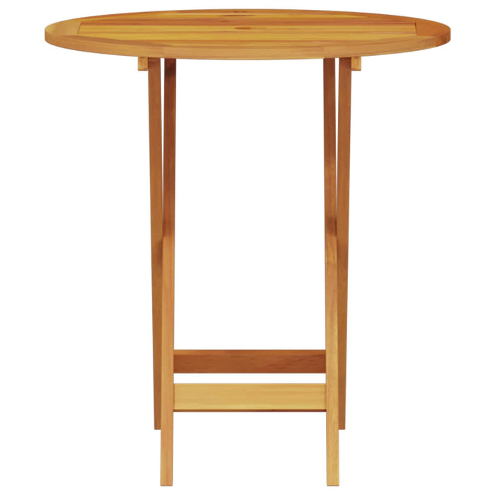 Set Bistro Pliabil 3 pcs Maro Lemn Solid de Acacia - WALTI WALTI