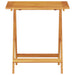 Set mobilier de exterior 3 pcs Lemn natural 70 x 70 x 75 cm - WALTI WALTI