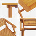Set Bistro Pliabil 3 pcs Maro Lemn Solid de Acacia - WALTI WALTI