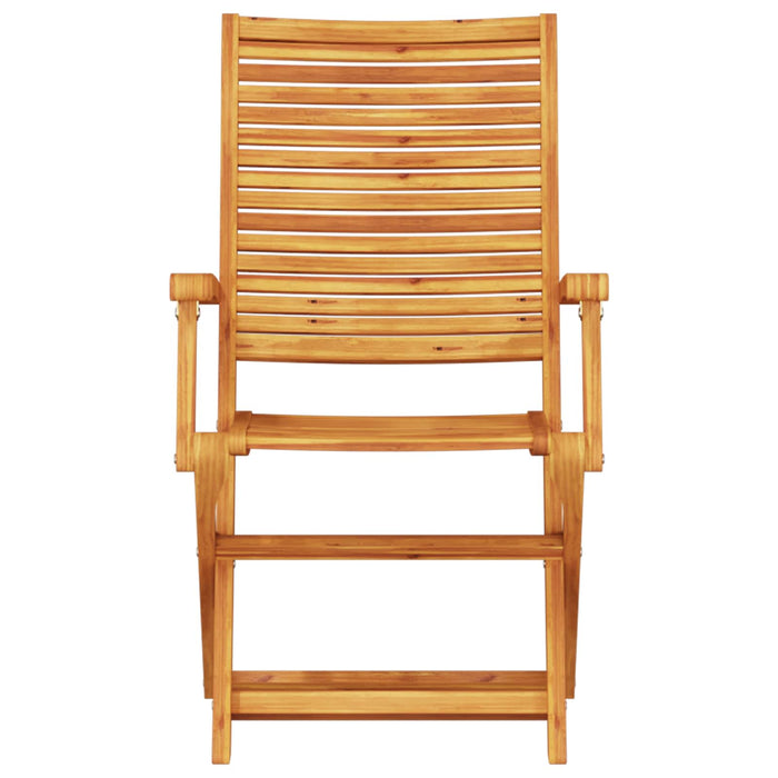 Set Bistro Pliabil 3 pcs Maro Lemn Solid de Acacia - WALTI WALTI