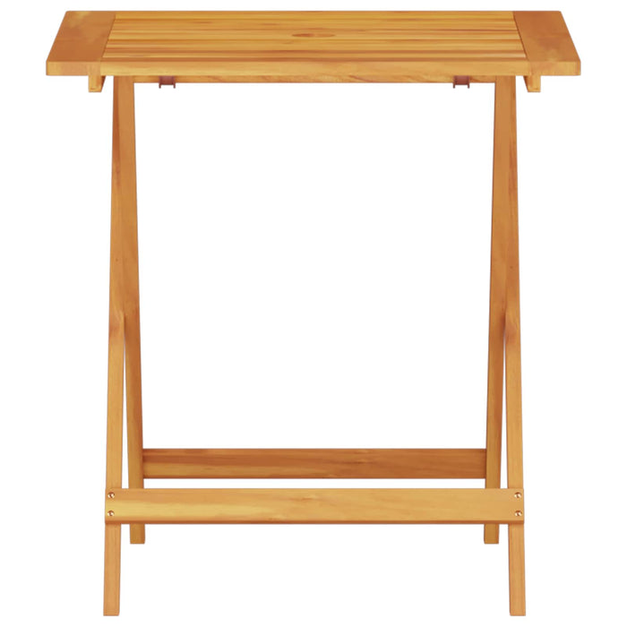 Set Bistro Pliabil 3 pcs Maro Lemn Solid de Acacia - WALTI WALTI