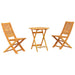 Set de Mobilier de Exterior Manual 3 pcs Maro 70 x 70 x 75 cm - WALTI WALTI