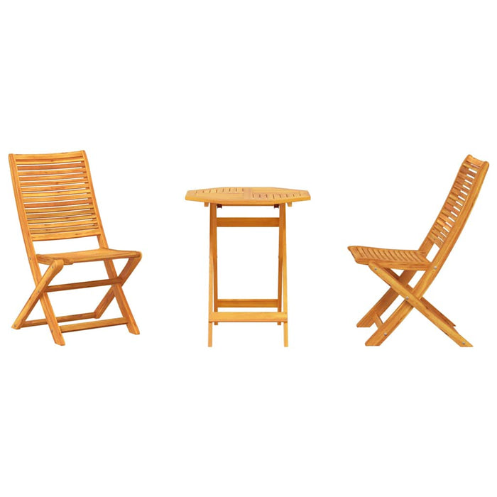 Set de Mobilier de Exterior Manual 3 pcs Maro 70 x 70 x 75 cm - WALTI WALTI