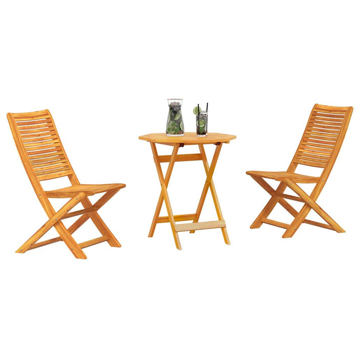 Set de Mobilier de Exterior Manual 3 pcs Maro 70 x 70 x 75 cm - WALTI WALTI