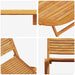 Set de masă pentru grădină 5 pcs Maro Lemn Solid de Acacia - WALTI WALTI