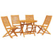 Set de masă pentru grădină 5 pcs Maro Lemn Solid de Acacia - WALTI WALTI