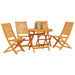 Set de masă pentru grădină 5 pcs Maro Lemn Solid de Acacia - WALTI WALTI