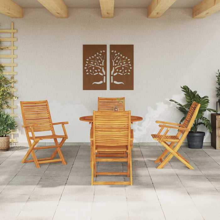 Set de masă pentru grădină 5 pcs Maro Lemn Solid de Acacia - WALTI WALTI