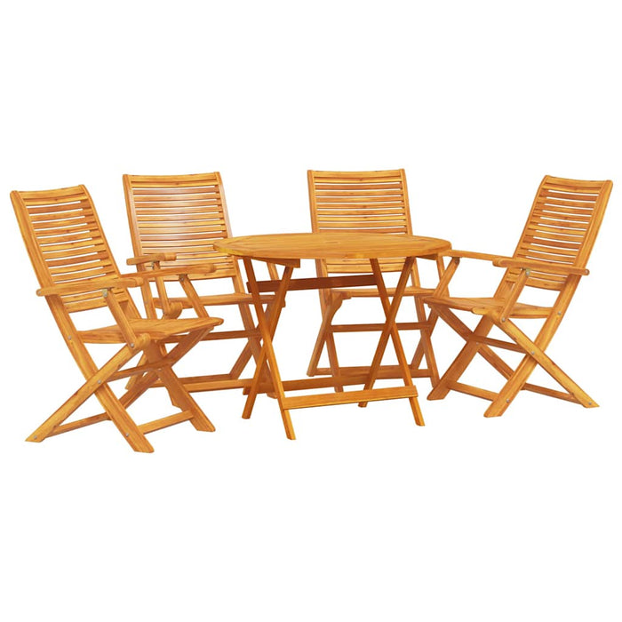 Set de masă pentru grădină 5 pcs Maro Lemn Solid de Acacia - WALTI WALTI