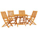 Set de masă pentru grădină 5 pcs Maro Lemn Solid de Acacia - WALTI WALTI