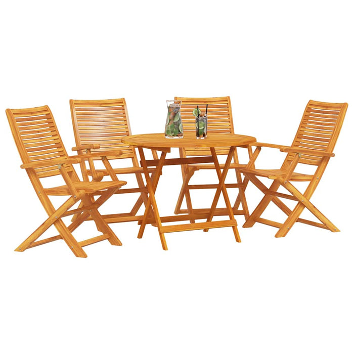 Set de masă pentru grădină 5 pcs Maro Lemn Solid de Acacia - WALTI WALTI