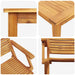 Set de masă pentru grădină 5 pcs Maro Lemn Solid de Acacia - WALTI WALTI
