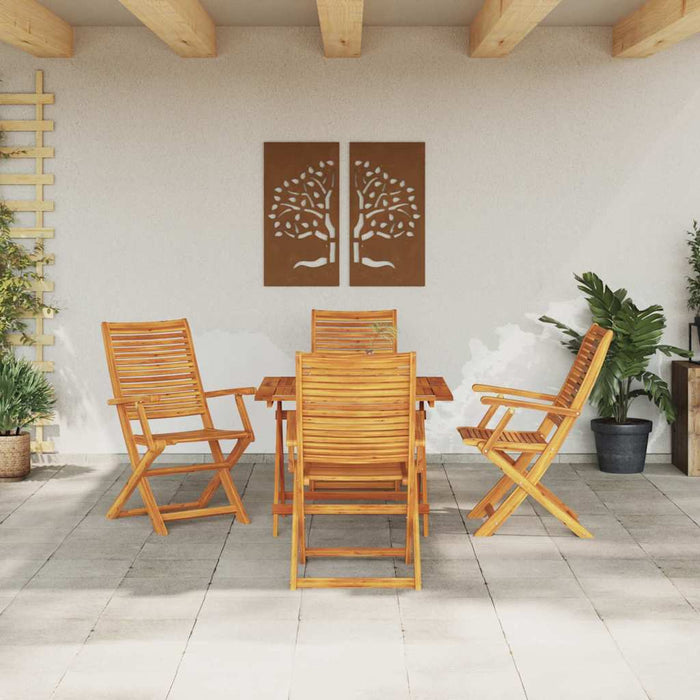 Set de masă pentru grădină 5 pcs Maro Lemn Solid de Acacia - WALTI WALTI
