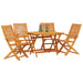 Set de masă pentru grădină 5 pcs Maro Lemn Solid de Acacia - WALTI WALTI