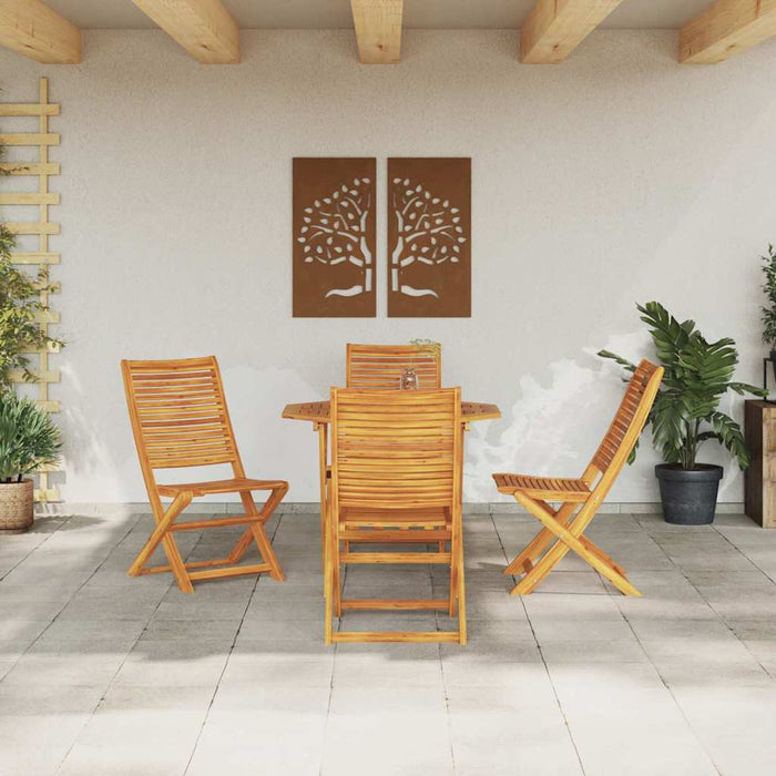 Set de masă pentru grădină 5 pcs Maro Lemn Solid de Acacia - WALTI WALTI