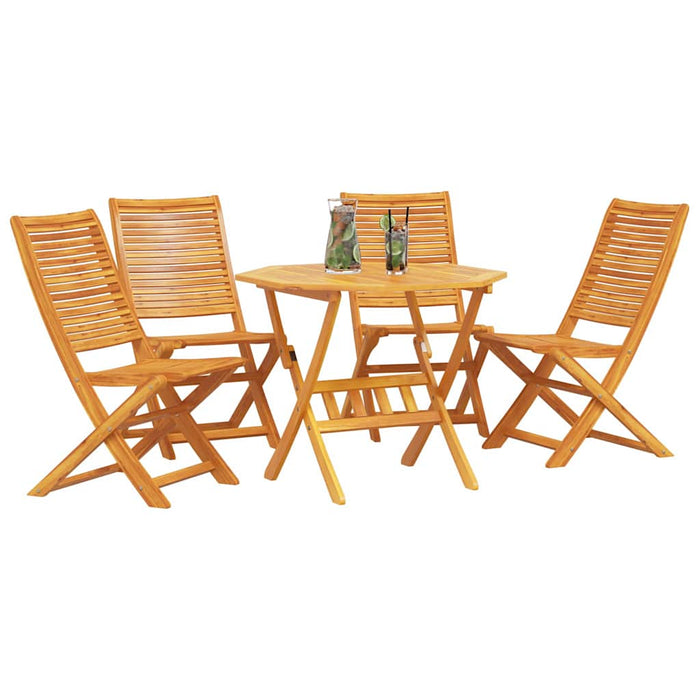 Set de masă pentru grădină 5 pcs Maro Lemn Solid de Acacia - WALTI WALTI