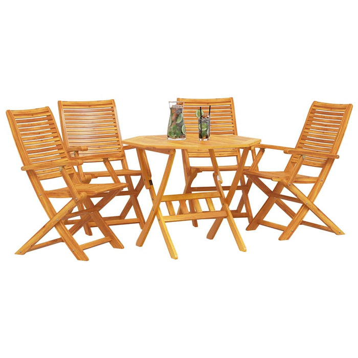 Set de masă pentru grădină 5 pcs Maro Lemn Solid de Acacia - WALTI WALTI