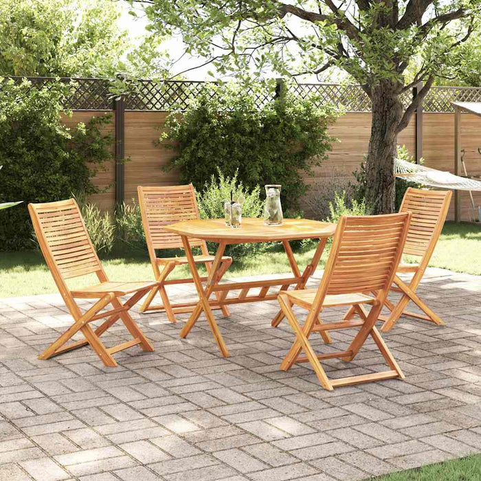 Set de masă pentru grădină 5 pcs Maro Lemn Solid de Acacia - WALTI WALTI