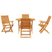 Set de masă pentru grădină 5 pcs Maro Lemn Solid de Acacia - WALTI WALTI