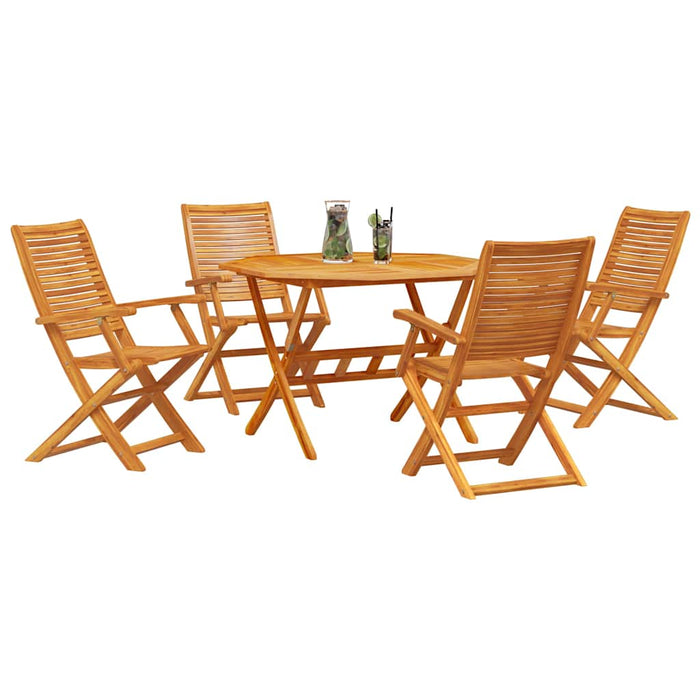 Set de masă pentru grădină 5 pcs Maro Lemn Solid de Acacia - WALTI WALTI