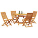 Set de masă pentru grădină 5 pcs Maro Lemn Solid de Acacia - WALTI WALTI