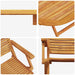 Set de masă pentru grădină 5 pcs Maro Lemn Solid de Acacia - WALTI WALTI