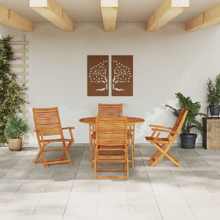 Set de masă pentru grădină 5 pcs Maro Lemn Solid de Acacia - WALTI WALTI