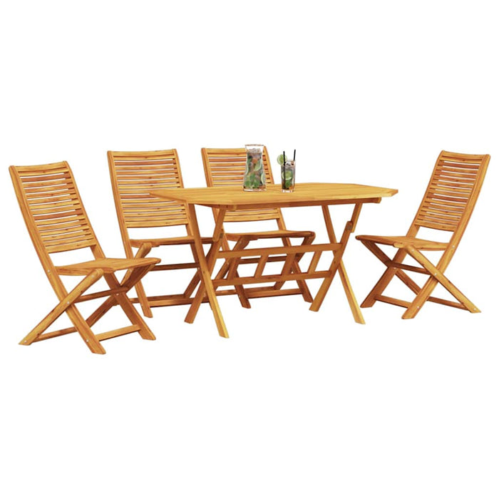 Set de masă pentru grădină 5 pcs Maro Lemn Solid de Acacia - WALTI WALTI