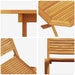 Set de masă pentru grădină 7 pcs Maro Lemn Solid de Acacia - WALTI WALTI