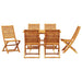 Set de masă pentru grădină 7 pcs Maro Lemn Solid de Acacia - WALTI WALTI