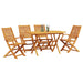 Set de masă pentru grădină 5 pcs Maro Lemn Solid de Acacia - WALTI WALTI