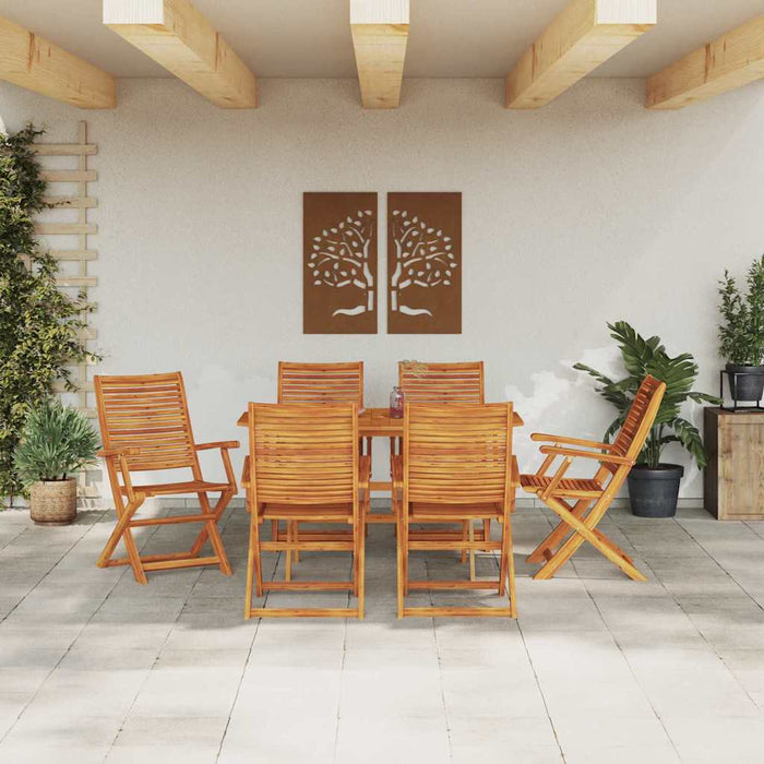 Set de masă pentru grădină 7 pcs Maro Lemn Solid de Acacia - WALTI WALTI