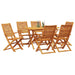 Set de masă pentru grădină 7 pcs Maro Lemn Solid de Acacia - WALTI WALTI